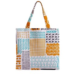 Premium Quality Elegant Orange Zipper Grocery Tote Bag by Maspions