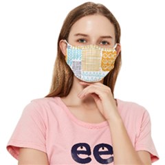 Premium Quality Elegant Orange Fitted Cloth Face Mask (adult)