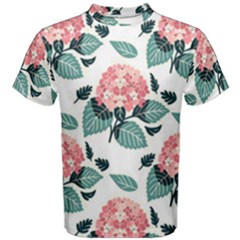 Flowers Hydrangeas Men s Cotton T-shirt