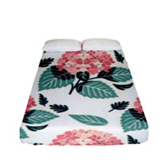 Flowers Hydrangeas Fitted Sheet (full/ Double Size)