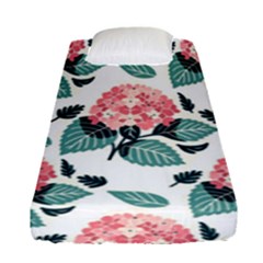 Flowers Hydrangeas Fitted Sheet (single Size)