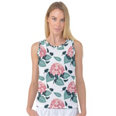 Flowers Hydrangeas Women s Basketball Tank Top