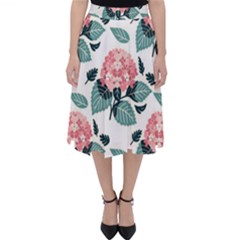 Flowers Hydrangeas Classic Midi Skirt