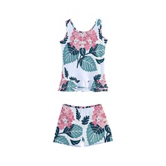 Flowers Hydrangeas Kids  Boyleg Swimsuit