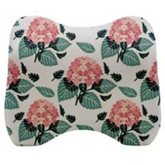 Flowers Hydrangeas Velour Head Support Cushion