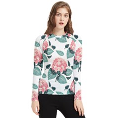 Flowers Hydrangeas Women s Long Sleeve Rash Guard