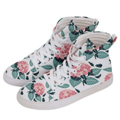 Flowers Hydrangeas Women s Hi-top Skate Sneakers