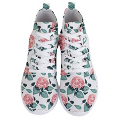 Flowers Hydrangeas Men s Lightweight High Top Sneakers