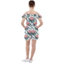 Flowers Hydrangeas Ruffle Cut Out Chiffon Playsuit View2