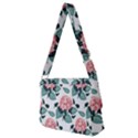 Flowers Hydrangeas Full Print Messenger Bag (M) View2