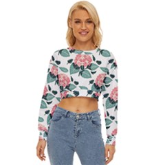 Flowers Hydrangeas Lightweight Long Sleeve Sweatshirt