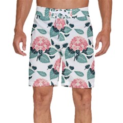 Flowers Hydrangeas Men s Beach Shorts