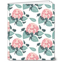 Flowers Hydrangeas 8  X 10  Softcover Notebook by Maspions