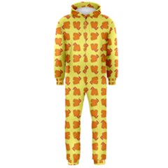 Pattern Shorts Watermelon Design Hooded Jumpsuit (men)