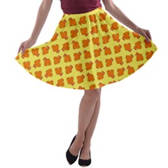 Pattern Shorts Watermelon Design A-line Skater Skirt