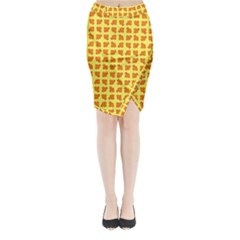 Pattern Shorts Watermelon Design Midi Wrap Pencil Skirt