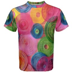 Colorful Abstract Patterns Men s Cotton T-shirt