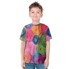 Colorful Abstract Patterns Kids  Cotton T-shirt