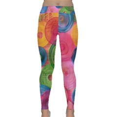 Colorful Abstract Patterns Classic Yoga Leggings