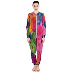 Colorful Abstract Patterns Onepiece Jumpsuit (ladies)