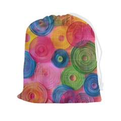 Colorful Abstract Patterns Drawstring Pouch (2xl)