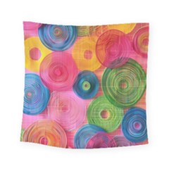 Colorful Abstract Patterns Square Tapestry (small)