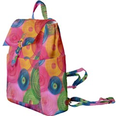 Colorful Abstract Patterns Buckle Everyday Backpack