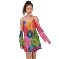 Colorful Abstract Patterns Boho Dress