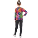 Colorful Abstract Patterns Kids  Long Mesh T-Shirt View2