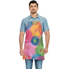 Colorful Abstract Patterns Kitchen Apron