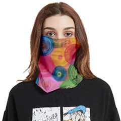 Colorful Abstract Patterns Face Covering Bandana (two Sides)