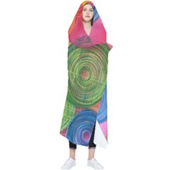 Colorful Abstract Patterns Wearable Blanket