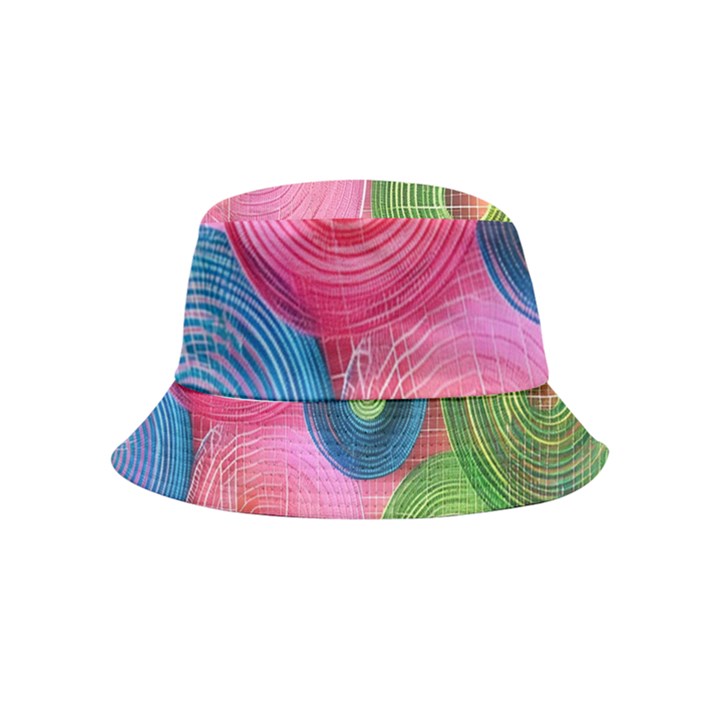 Colorful Abstract Patterns Bucket Hat (Kids)