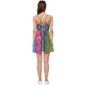 Colorful Abstract Patterns Short Frill Dress View4