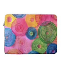 Colorful Abstract Patterns 16  Vertical Laptop Sleeve Case With Pocket by Maspions