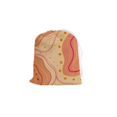 Lines Abstract Colourful Design Drawstring Pouch (small)