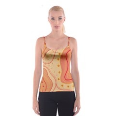 Lines Abstract Colourful Design Spaghetti Strap Top