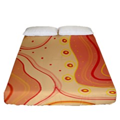 Lines Abstract Colourful Design Fitted Sheet (queen Size) by Maspions