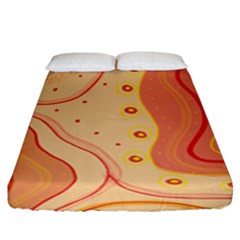 Lines Abstract Colourful Design Fitted Sheet (king Size)