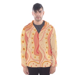 Lines Abstract Colourful Design Men s Hooded Windbreaker