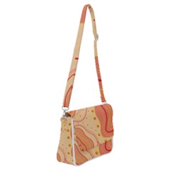 Lines Abstract Colourful Design Shoulder Bag With Back Zipper