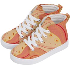 Lines Abstract Colourful Design Kids  Hi-top Skate Sneakers