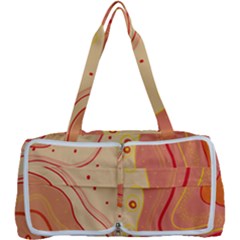 Lines Abstract Colourful Design Multi Function Bag