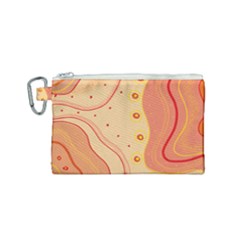 Lines Abstract Colourful Design Canvas Cosmetic Bag (small)