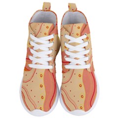 Lines Abstract Colourful Design Women s Lightweight High Top Sneakers