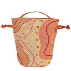 Lines Abstract Colourful Design Drawstring Bucket Bag