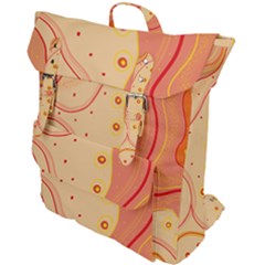 Lines Abstract Colourful Design Buckle Up Backpack by Maspions