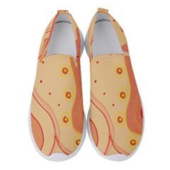 Lines Abstract Colourful Design Women s Slip On Sneakers