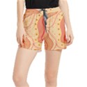 Lines Abstract Colourful Design Women s Runner Shorts View1