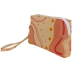 Lines Abstract Colourful Design Wristlet Pouch Bag (small)